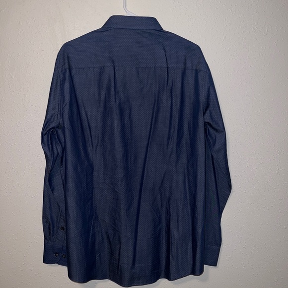 BAR III button up, navy blue with dots - Picture 2 of 5